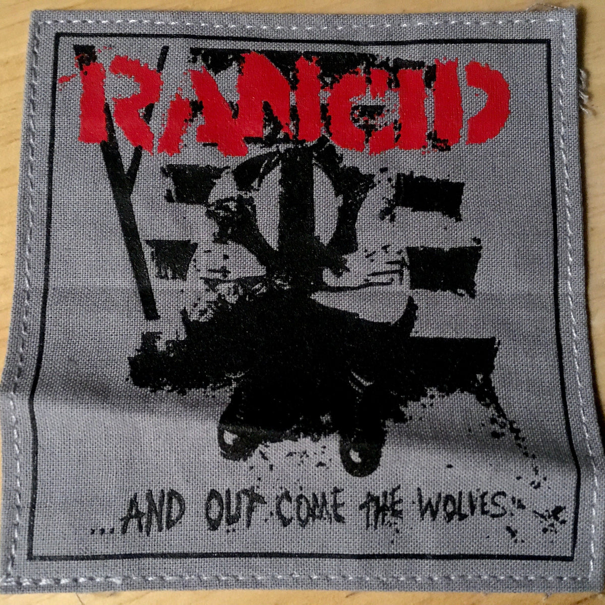 Rancid - Grey Out Come The Wolves printed patch – Mainstage Merch