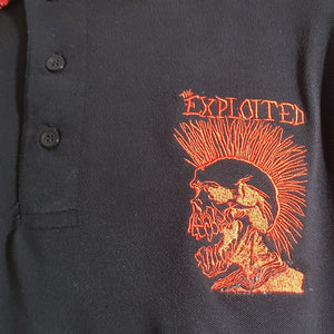 The Exploited - Black Polo with Red Trim