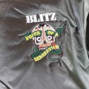 Blitz - Voice Of A Generation  - MA-1 Original Style - Embroidered - Flight Jacket