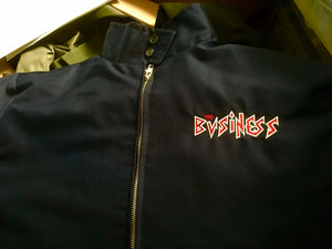 The Business - Navy Blue Embroidered Harrington