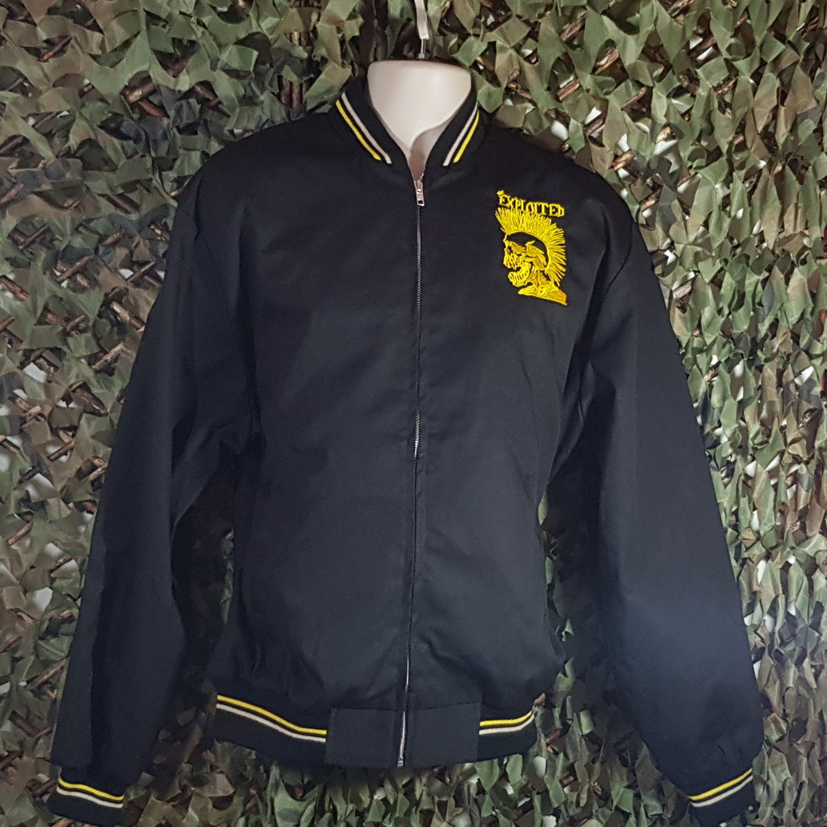 The Exploited - Monkey Jacket with Embroidered Skull Logo – Mainstage Merch