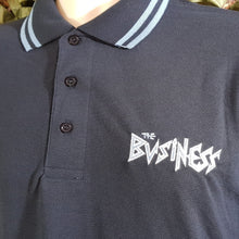 The Business - Navy Polo with Light Blue Trim