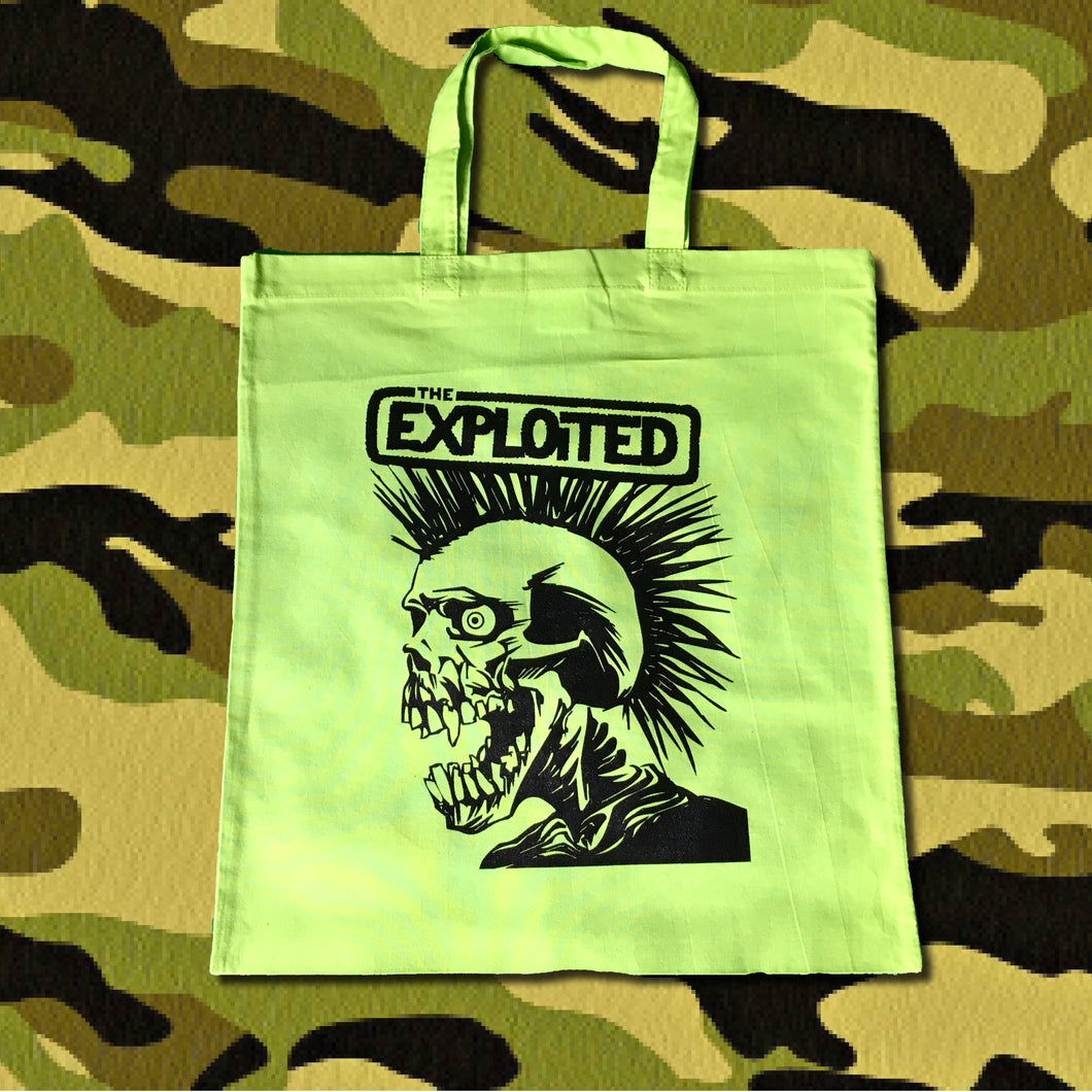 The Exploited - Lime Green Tote Bag