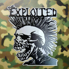 The Exploited - Mohawk  Skull - White Backed - Metal Wall Art