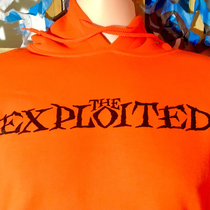 Exploited  - Mens Orange Hoodie