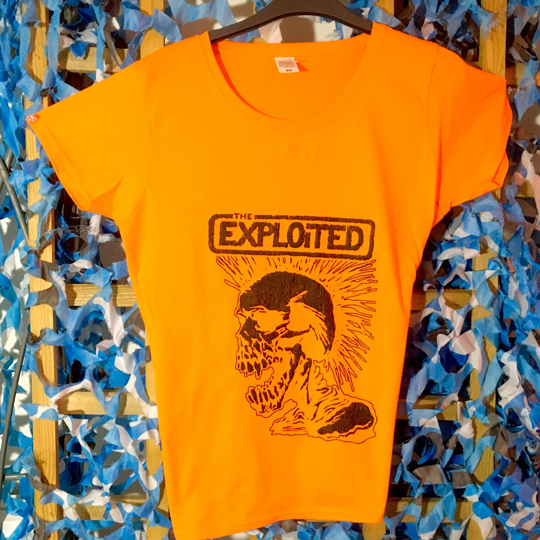 Exploited  - Ladies Orange Tee
