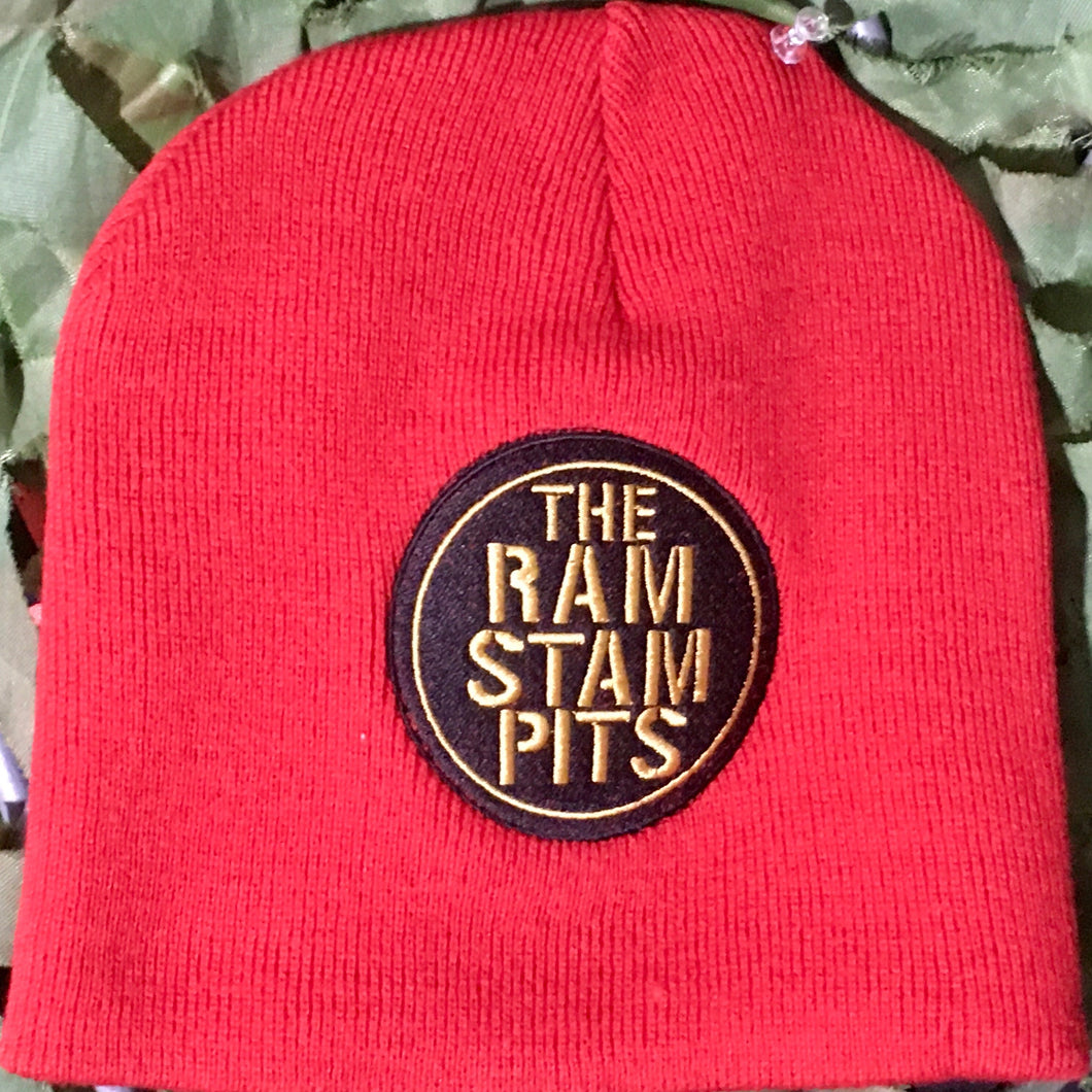 The Ramstampits  - Embroidered Red Beanie