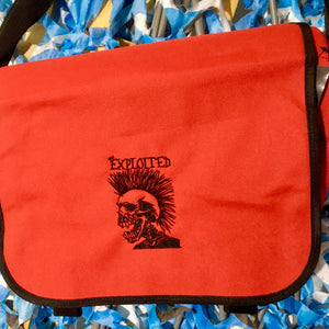 The Exploited - Skull Logo  - Red/Black - Canvas Messenger Bag
