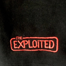The Exploited - Red Logo - Embroidered Black Shorts