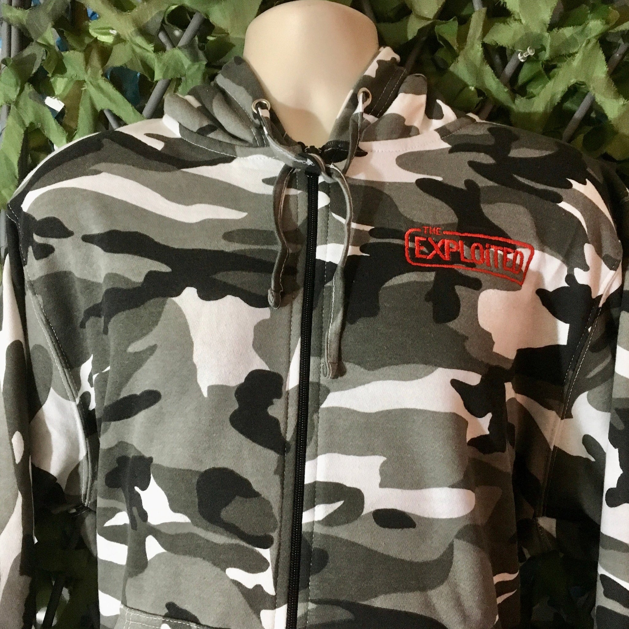 Expl0ited Merch The Exploited - Urban Camo Zip Hoodie – Mainstage Merch