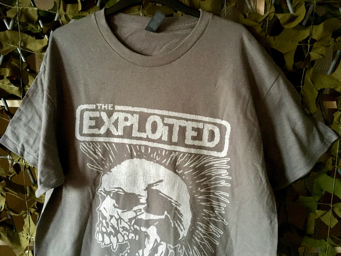 The Exploited - Grey Mohican Tee