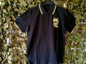 The Exploited - Yellow Skull Black Polo Shirt