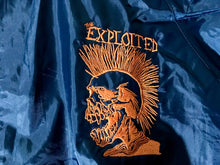 The Exploited - Luminous Orange Mohican Skull -  Rain Jacket