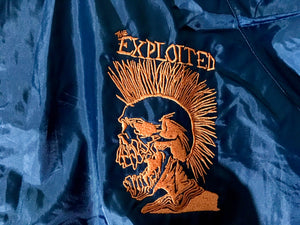 The Exploited - Luminous Orange Mohican Skull -  Rain Jacket