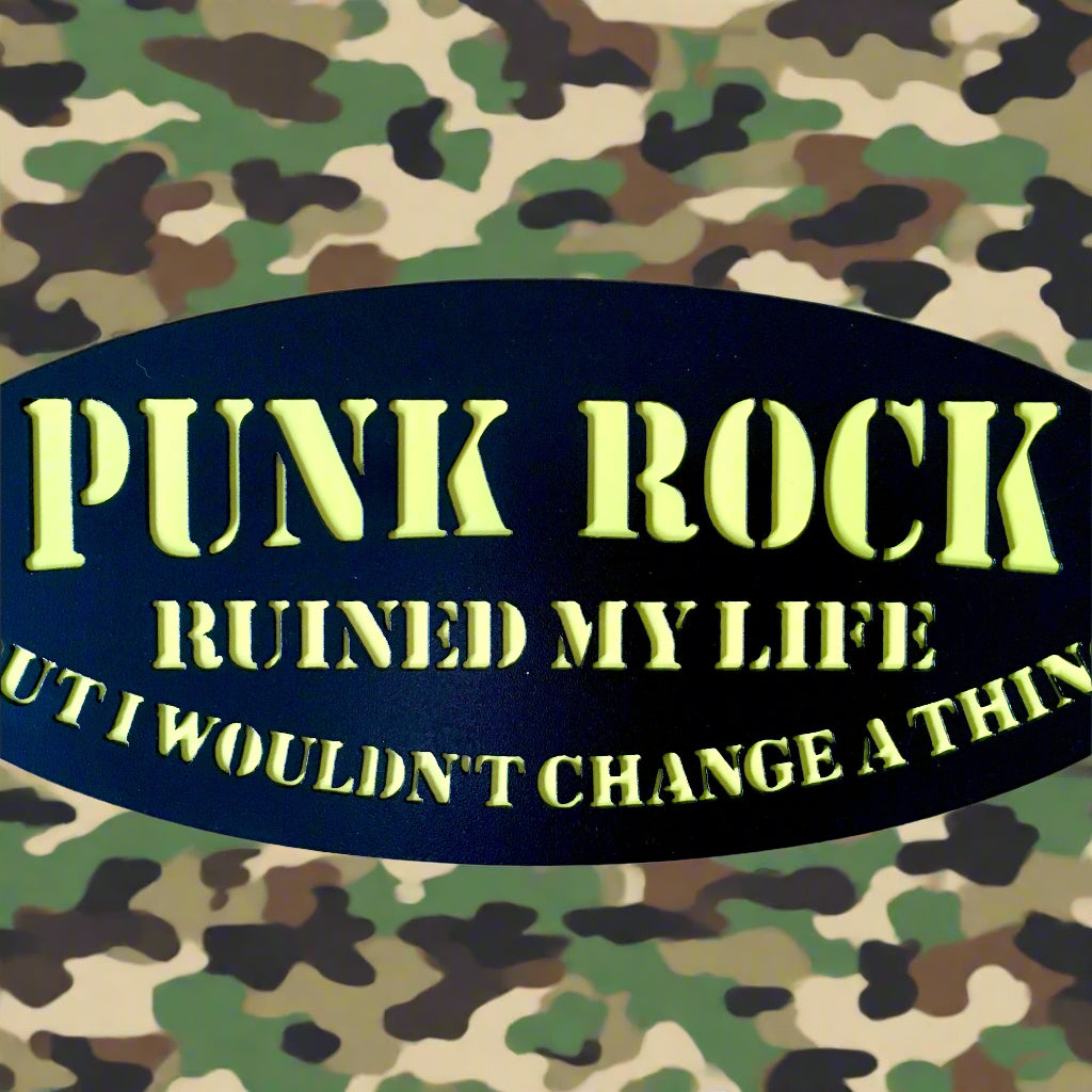 Punk Rock Ruined My Life - Metal Wall Art
