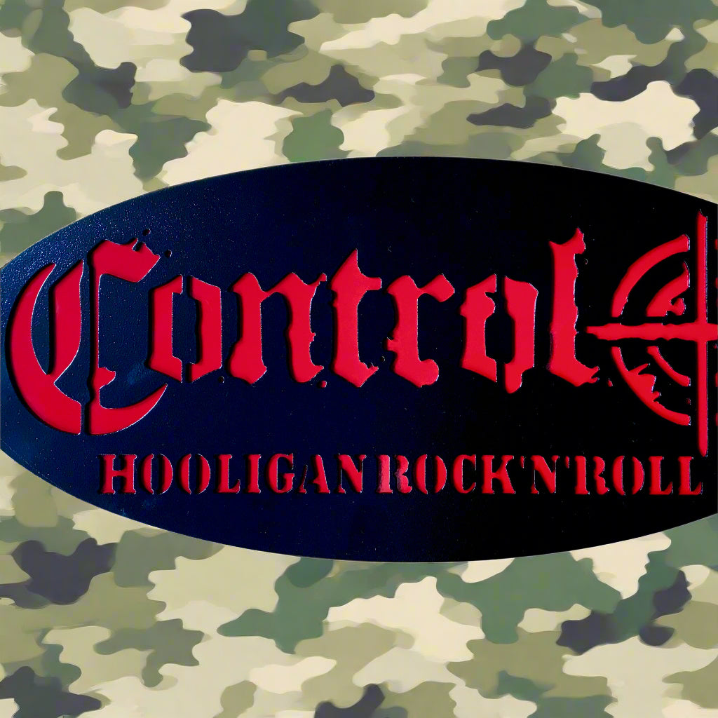 Control  Target Logo - Metal Wall Art