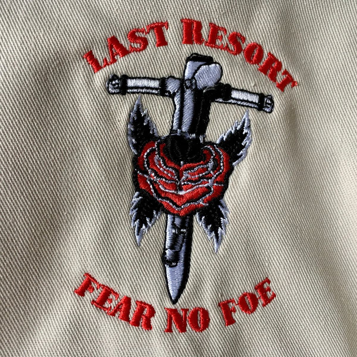 Last Resort Embroidered Harrington Jacket – Mainstage Merch