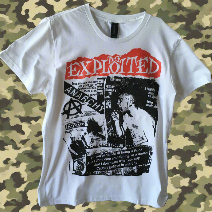 The Exploited  - I Believe In Anarchy - White Tee