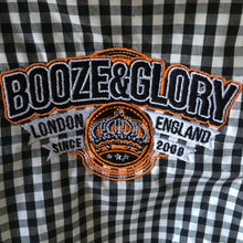Booze & Glory - Black & White Relco  Checked Shirt