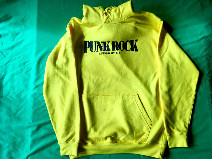 Control - Yellow -  Punk Rock Ruined My Life - Hoodie