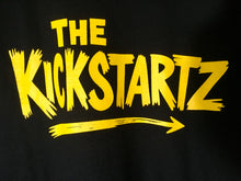 The Kickstartz - Black tee with yellow print