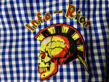 Infa-Riot - Ladies - Blue Gingham Check Shirt