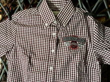 Booze & Glory - Ladies - Burgundy Gingham Check Shirt