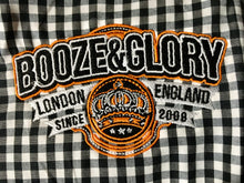 Booze & Glory - Ladies - Black Gingham Check Shirt