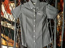 Angelic Upstarts - Ladies - Black Gingham Check Shirt