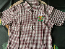 Blitz - Ladies - Burgundy Gingham Check Shirt
