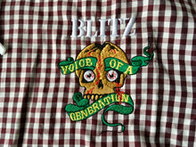 Blitz - Ladies - Burgundy Gingham Check Shirt