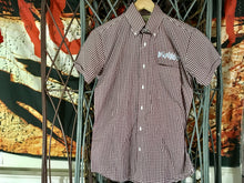 The Business - Mens - Burgundy Gingham Check Shirt