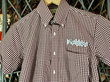 The Business - Mens - Burgundy Gingham Check Shirt
