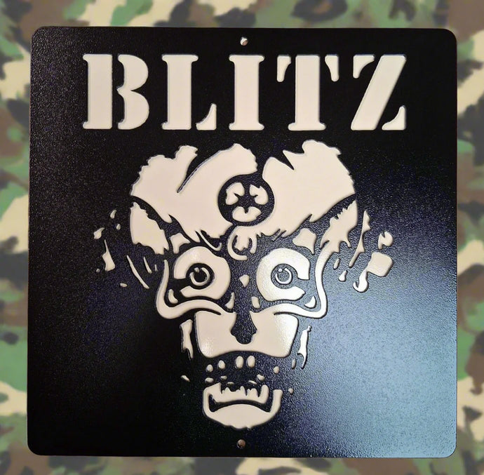 Blitz - Razors In The Night  - Metal Wall Art