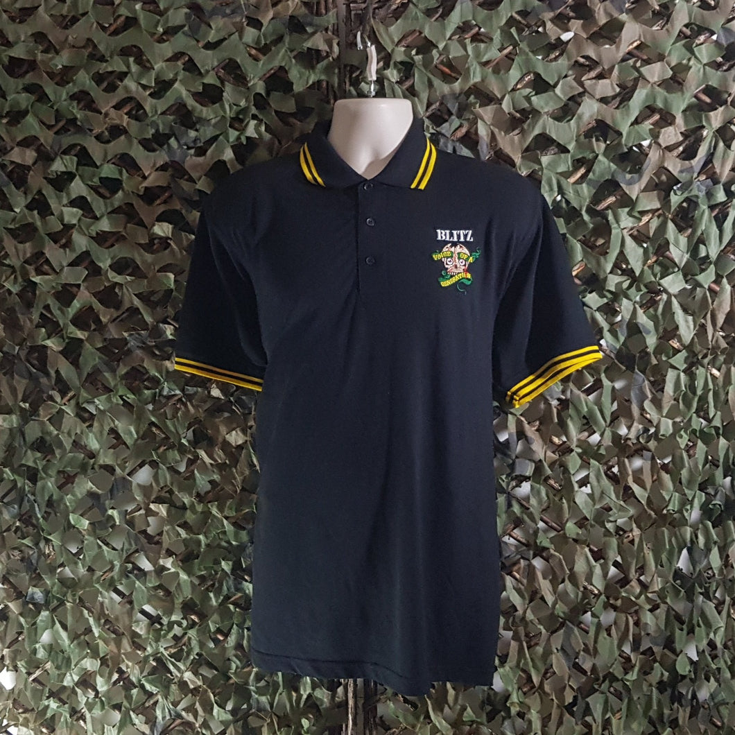 Blitz - Embroidered Polo - with yellow trim