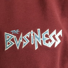 The Business - Claret Polo with Light Blue Trim