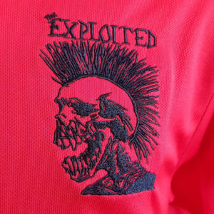 The Exploited-  Sports Top, Red with Black Trim