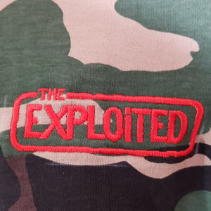 The Exploited-  Embroidered Logo on Camo Tee