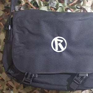 Rebellion - Black Canvas Messenger Bag