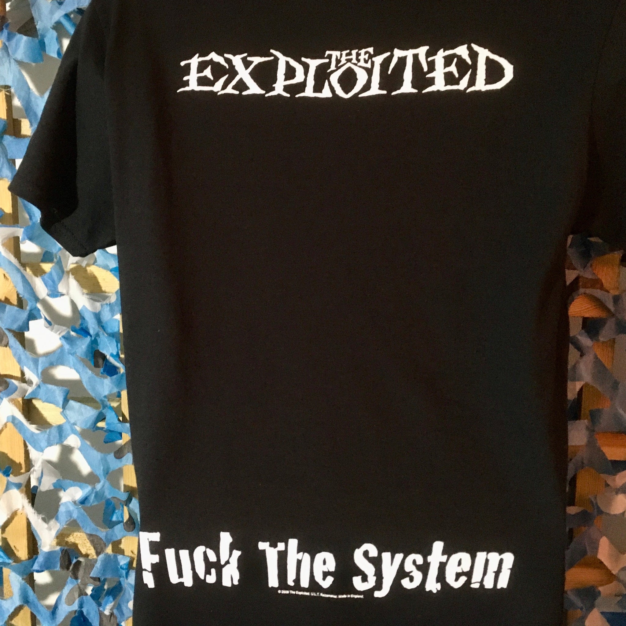 Expl0ited Merch The Exploited - Fuck The System - Official Tee – Mainstage Merch