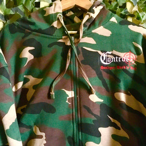 Control  - Embroidered Camo Zip Hoodie