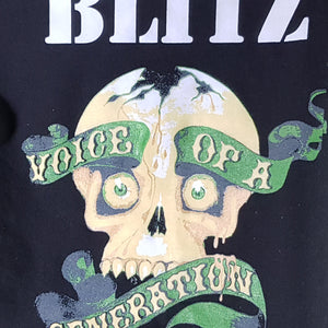 Blitz - Voice of a Generation - Black Hoodie with Back Print