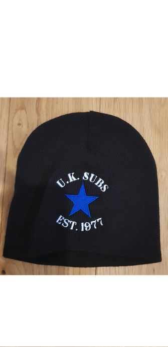 UK Subs - 1977 - Blue Star - Embroidered Beanie