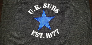 UK Subs - 1977 - Blue Star - Embroidered Beanie