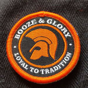 Booze & Glory - Flat Cap with Embroidered Patch