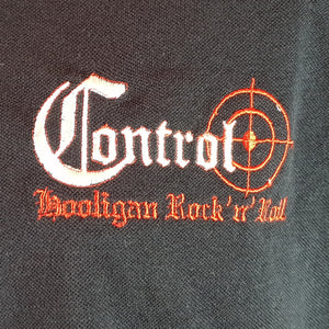 Control - Embroidered Polo - Black with Red Trim