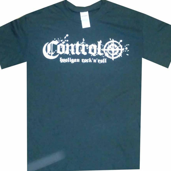 Control Logo  - Men's T-shirt - Bottle Green With White Print