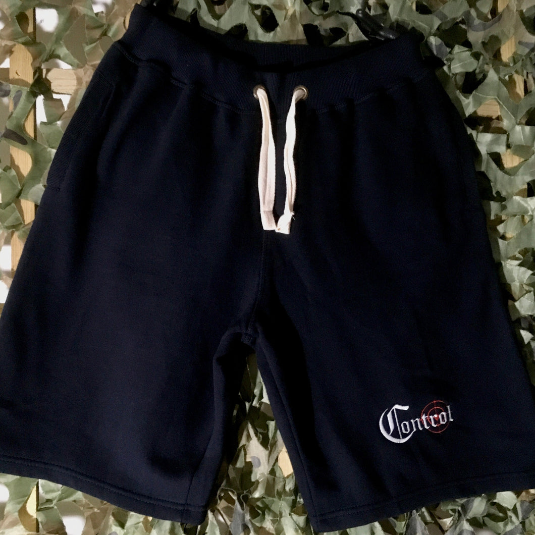 Control - Embroidered  Navy Shorts