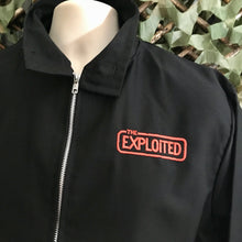 The Exploited - Black Harrington Jacket with Rectangular Logo