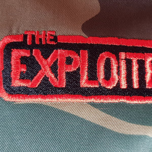 The Exploited - Camouflage Harrington Jacket with Front and Back Embroidery